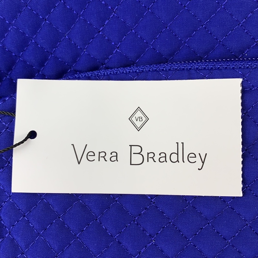 Vera Bradley Iconic Medium Cosmetic Gage Blue - Picture 6 of 8
